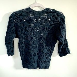 Anthropologie Sweaters - Anthropologie Moth Teal Crochet Cardigan Sweater S Anthropologie Sweaters - Anthropologie Moth Teal Crochet Cardigan Sweater S